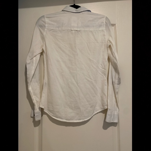 NWOT White Button Up Long Sleeve - Picture 3 of 5